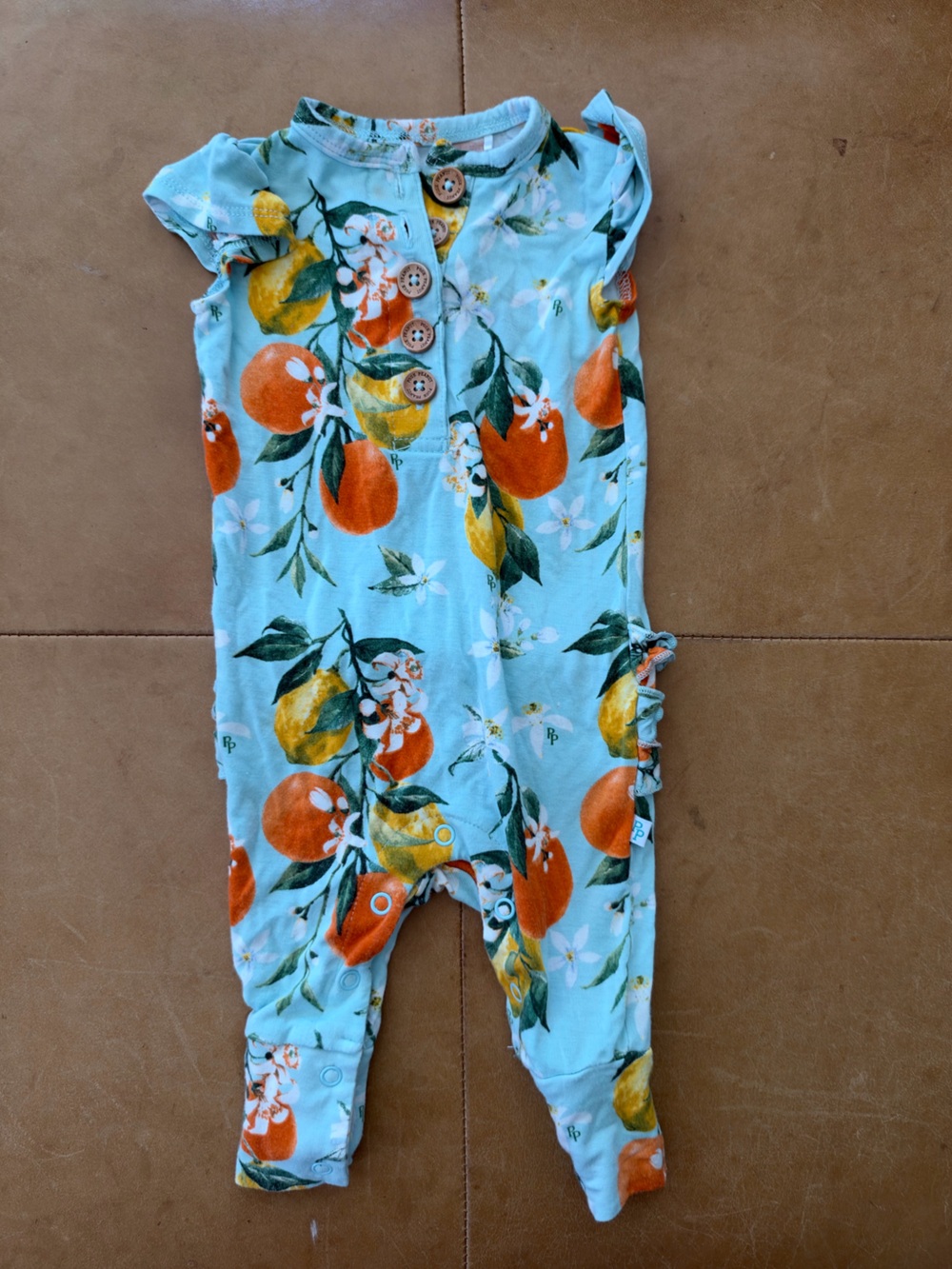 Posh Peanut Viscose Bamboo Jumpsuit 0-3M